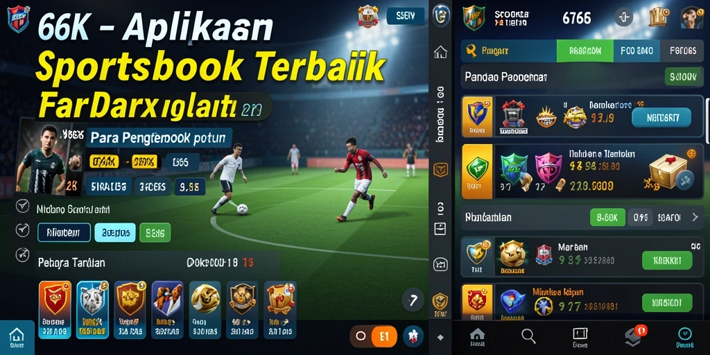 Screenshot utama 66K menunjukkan gameplay sportsbook yang menarik.
