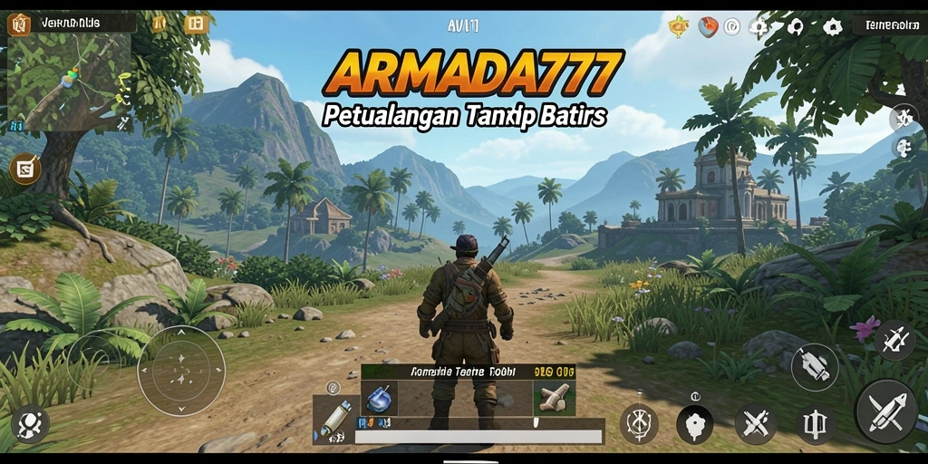 Tampilan gameplay ARMADA777 yang menakjubkan dan imersif di dunia terbuka.