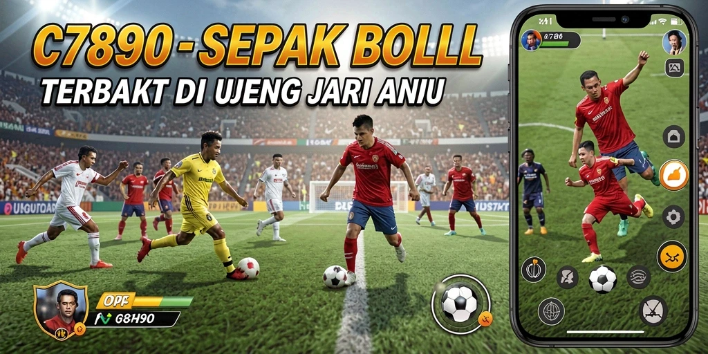 Gameplay C7890 yang menarik dan intens saat bertanding di lapangan.