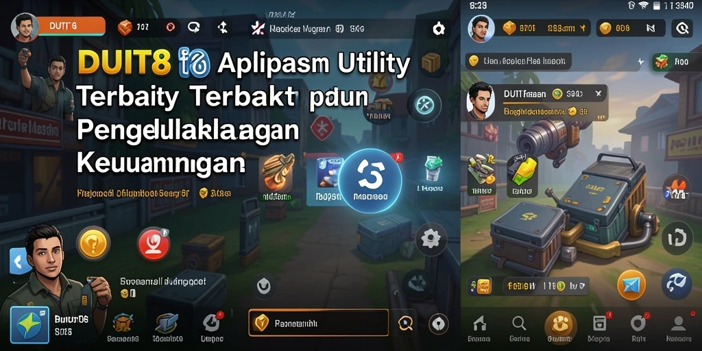 Tampilan utama DUIT8 dengan fitur pengelolaan keuangan.