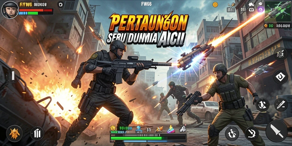 Tampilan aksi mendebarkan dari gameplay FW66 yang seru.