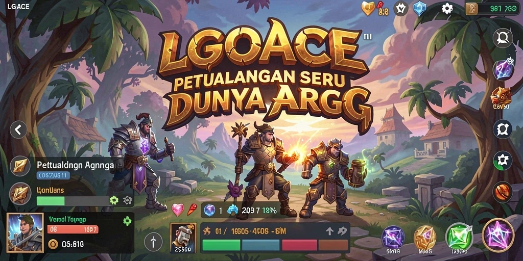 Screenshot menunjukkan karakter heroik dalam pertempuran ARPG yang mendebarkan.