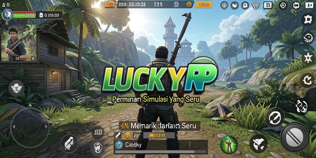 Tampilan gameplay yang menarik dari LUCKYRP saat dimainkan.