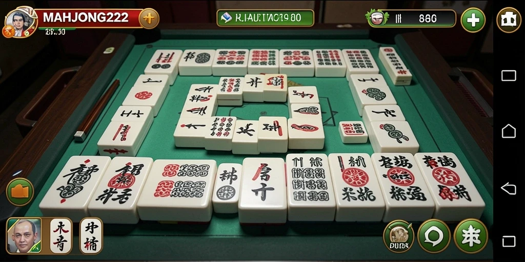 Tampilan gameplay seru dan menantang di MAHJONG222.