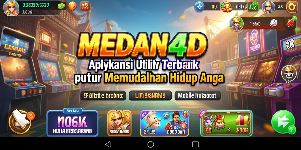 Tampilan utama MEDAN4D dengan antarmuka utilitas yang sederhana.