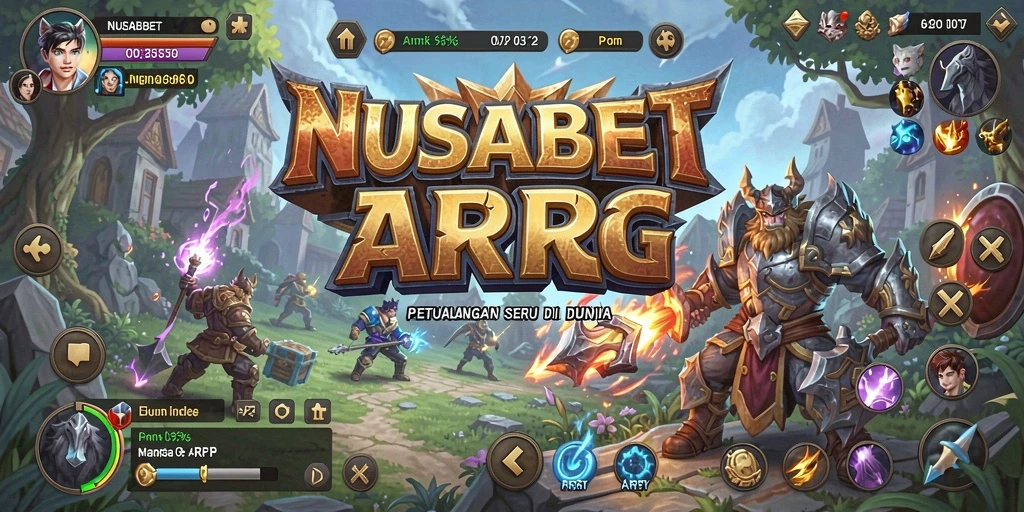 Tampilan gameplay yang menawan dari NUSABET dalam dunia ARPG.