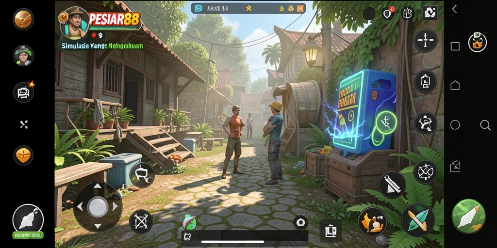 Tangkapan layar utama gameplay PESIAR88 yang menarik dan realistis.