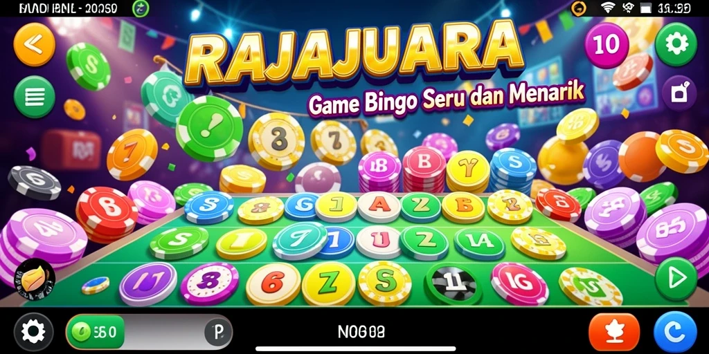 Screenshot gameplay RAJAJUARA menampilkan keseruan permainan Bingo.