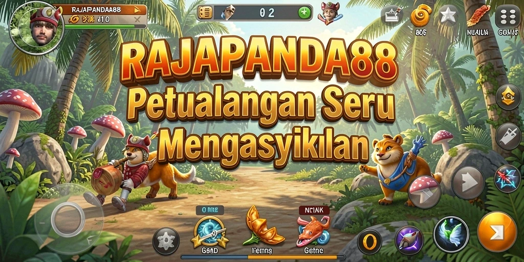 Tampilan gameplay seru di dunia petualangan RAJAPANDA88.