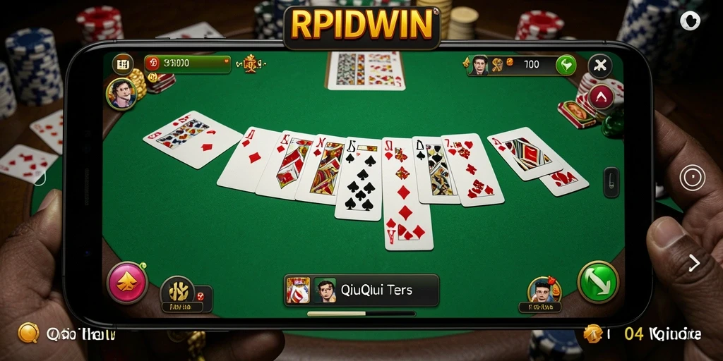 Screenshot utama RPIDWIN menampilkan gameplay seru dan kompetitif QiuQiu.