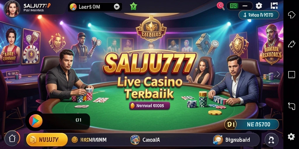 Tampilan live dealer di SALJU777 yang menarik dan interaktif.