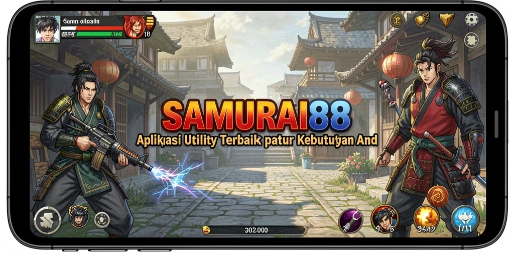 Tampilan utama SAMURAI88 dengan antarmuka yang intuitif dan menarik.