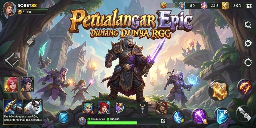 Tampilan gameplay menarik dari SOBET88 yang penuh petualangan RPG.