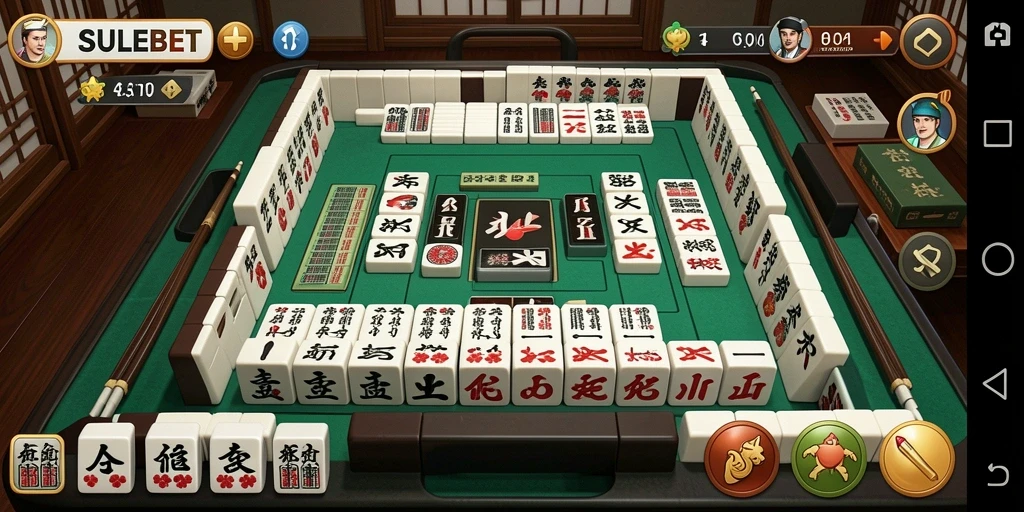 Tampilan gameplay SULEBET yang seru dalam permainan Mahjong.