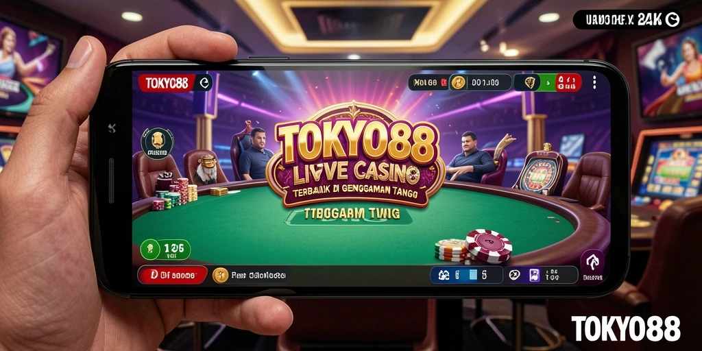 Tampilan menarik gameplay Live Casino di TOKYO88.