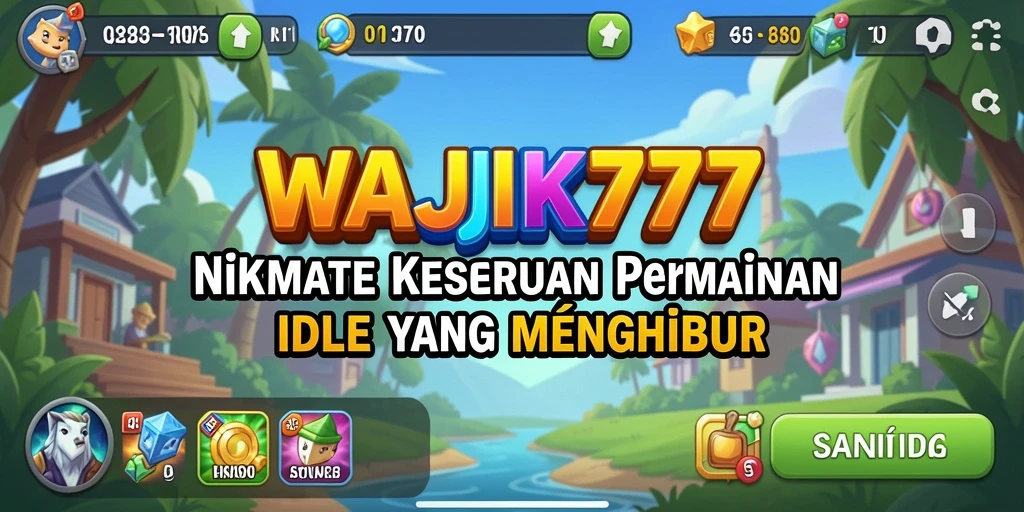 Screenshot utama WAJIK777 menampilkan gameplay Idle yang menarik dan menghibur.